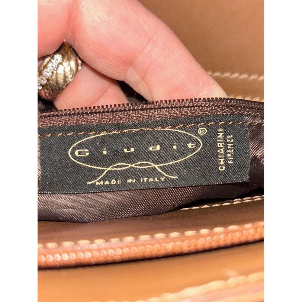 Gianni Chiarini Firenze Giuditta EUC Italian Made Tan Cognac Leather Tote